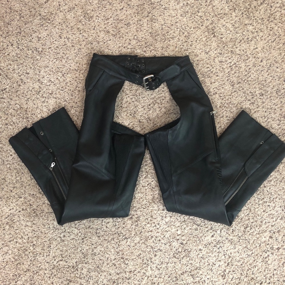 Excellent Embossed Harley Davidson Chaps - Med